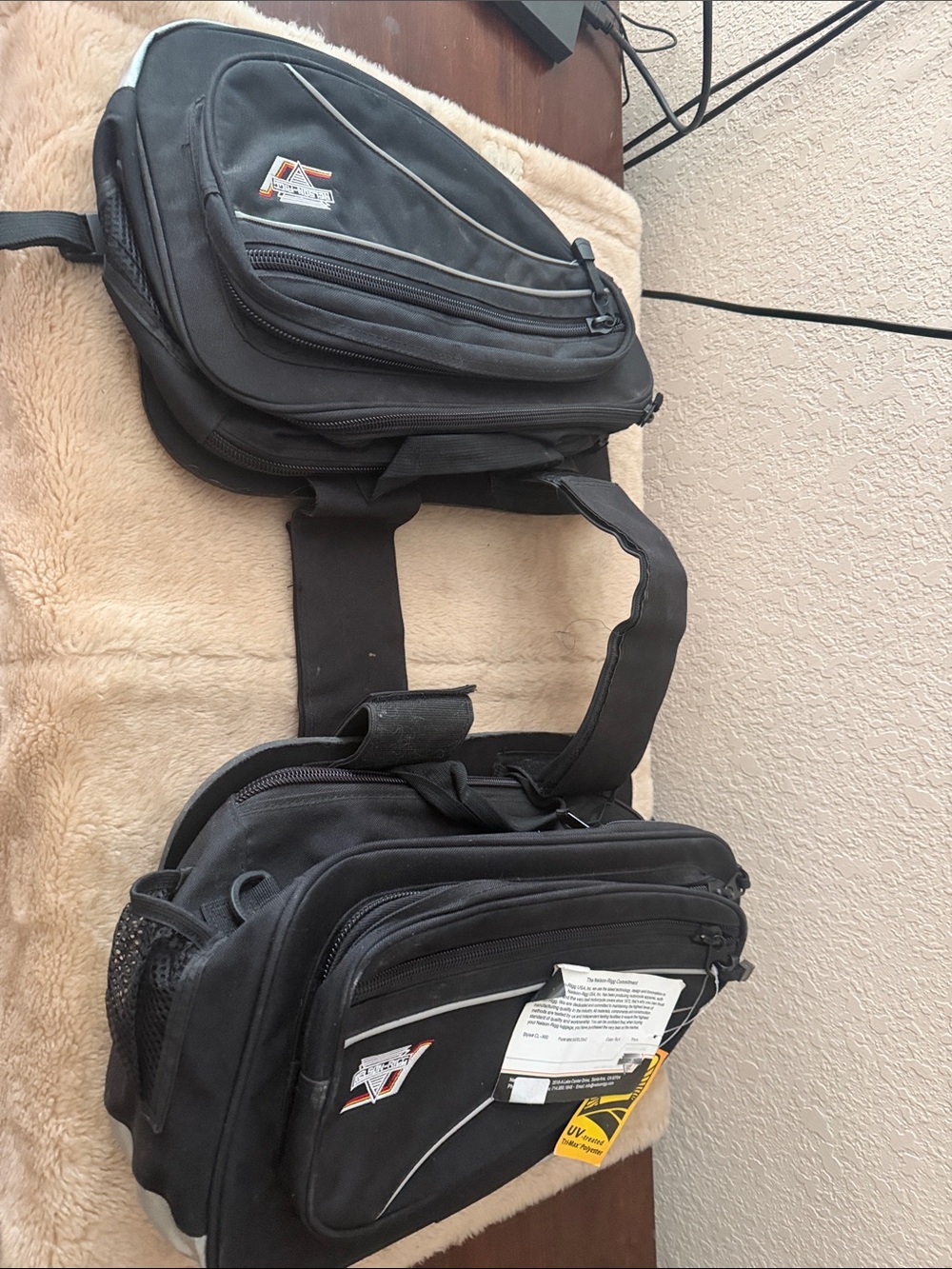Nelson-Rigg motorcycle saddle bags 3684